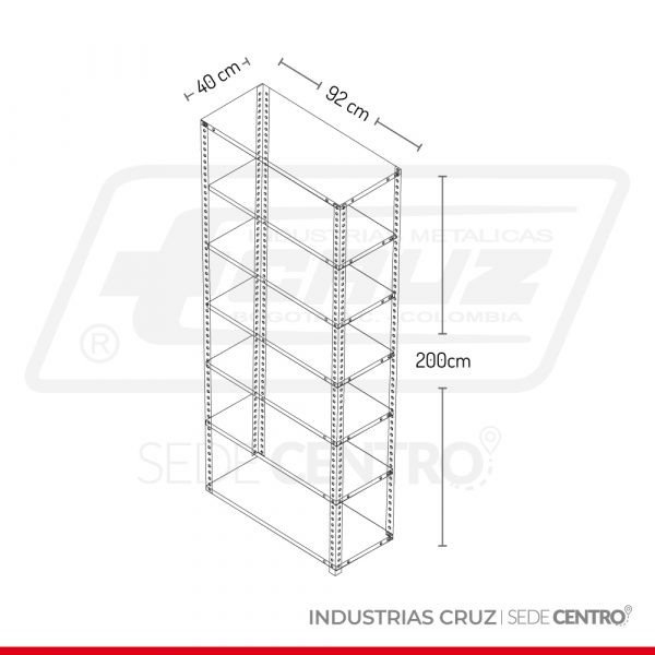 Estanterìa de Carga Liviana de 40 - Image 4